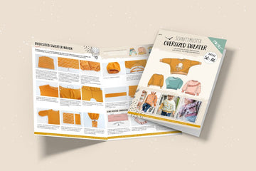 Papierschnittmuster "Oversized Sweater" von Lybstes (Gr. 56-116)